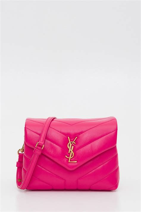 pink suede ysl bag|yves saint laurent loulou bag.